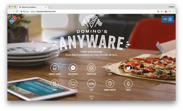 Domino's Anyware options